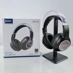 REGRSI RE-NY058 Wireless Headphones (এলইডি লোগো লাইট ও প্রিমিয়াম ওভার-ইয়ার ওয়্যারলেস হেডফোন)