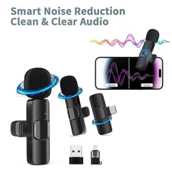 K9 Dual Wireless Microphone for USB-C Phone/iPhone