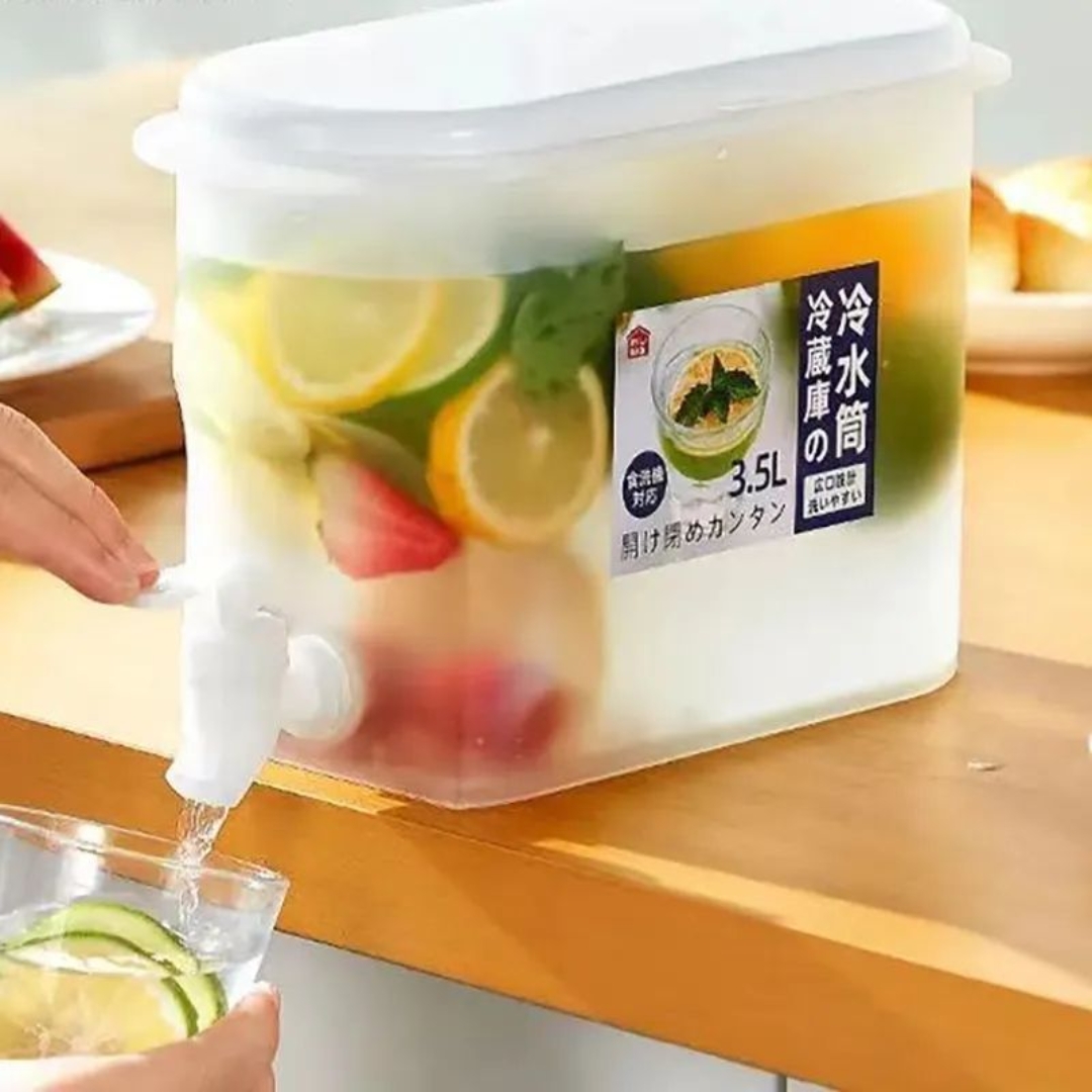 3.5L Cold Water and Juice Dispenser with Push Tap 1 3.5L Cold Water and Juice Dispenser with Push Tap