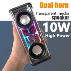 A39 10W Transparent Dual Bluetooth Speaker