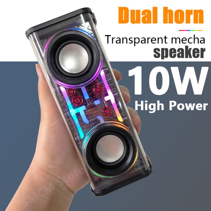 A39 10W Transparent Dual Bluetooth Speaker 1 A39 10W Transparent Dual Bluetooth Speaker