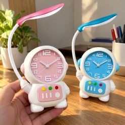 Astronaut Desk Lamp with Alarm Clock