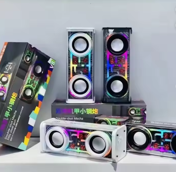 V8 RGB Transparent Bluetooth Speaker 1 V8 RGB Transparent Bluetooth Speaker