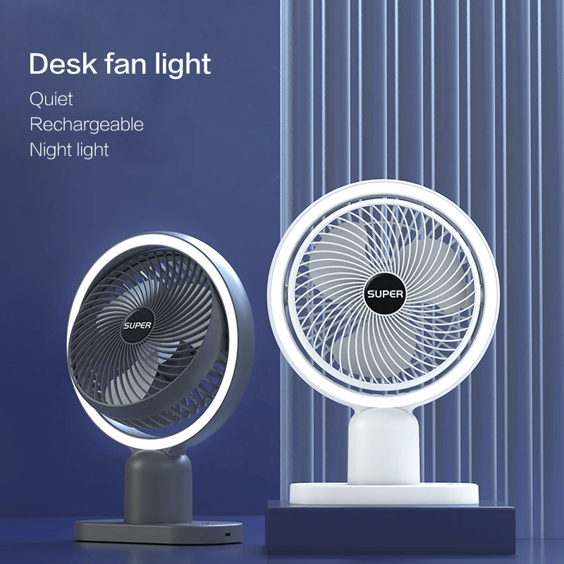 Circulating Rechargeable Tabel Fan With Light 1 Circulating Rechargeable Tabel Fan With Light
