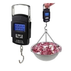 Home 34 Digital Electronic Hanging Scale -Digital Weight Scale 50 KG Capacity- Black