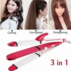 Home 44 Kemei KM-1291 3in1 Hair Straightener