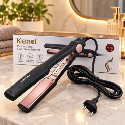 Home 76 Kemei KM-470 Professional Beauty Hair Straightener For Women