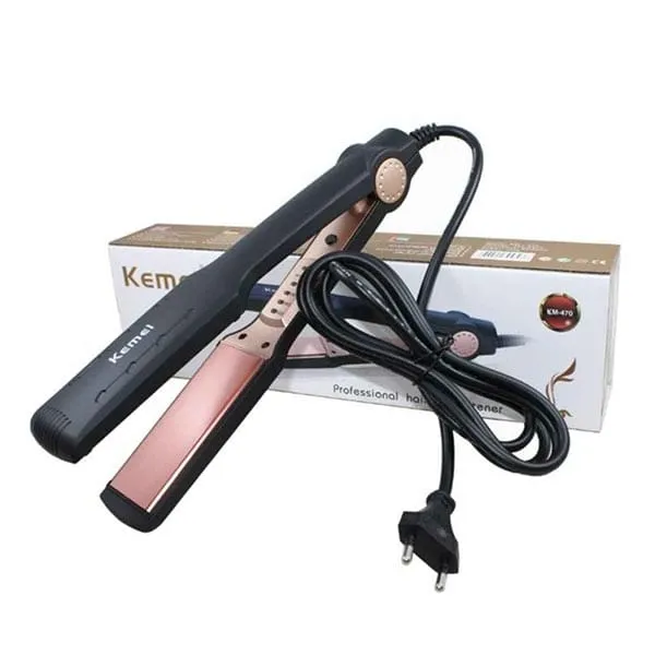Kemei KM-470 Professional Beauty Hair Straightener For Women 1 Kemei KM-470 Hair Straightener