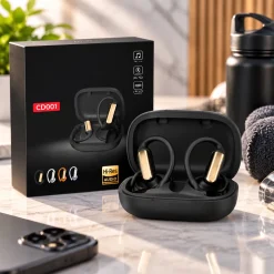 Home 14 CD001 Open Ear True Wireless Earbuds – Hi-Res Audio Sports Ear-Hook Headphones with ANC Noise Cancelling, Type-C Fast Charging & Long Battery