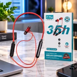 Home 12 ZT Plus BT Wireless Neckband Earphone – Bluetooth 5.3 Headset with 35H Battery Life, Fast Charging, Deep Bass & Magnetic Metal Earbuds